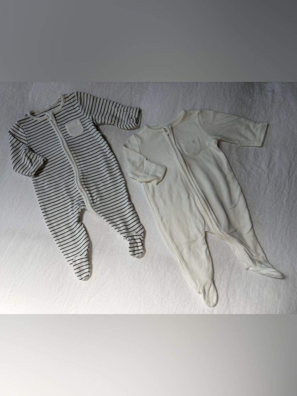 Set of two Baby Mori Pyjamas / Footies / Sleepsuits